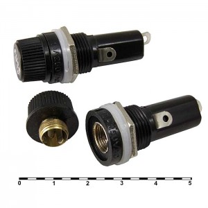 Держатель предохранителя ZH255 for 6.3х30 RUICHI