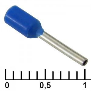 Наконечник на кабель DN00308 blue (0.8x8mm) RUICHI