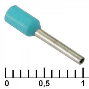 Наконечник на кабель DN00308 turquoise (0.8x8mm) RUICHI