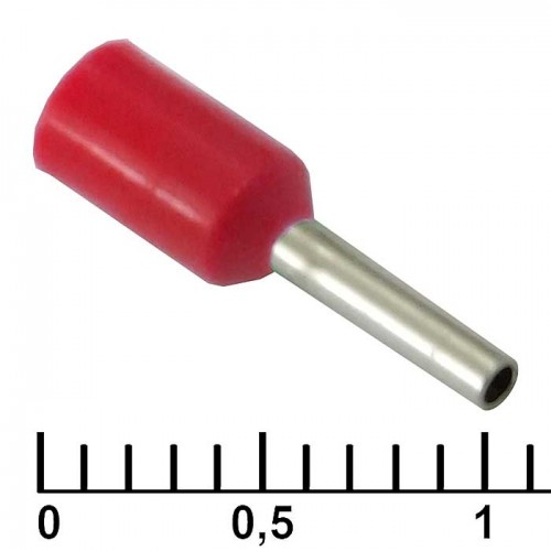 Наконечник на кабель DN00506 red (1x6mm) RUICHI