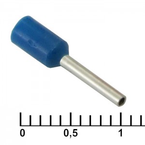 Наконечник на кабель DN00508 blue (1x8mm) RUICHI