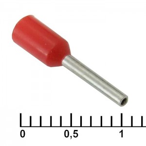 Наконечник на кабель DN00508 red (1x8mm) RUICHI