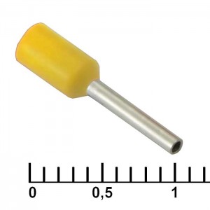 Наконечник на кабель DN00508 yellow (1x8mm) RUICHI