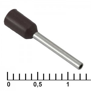 Наконечник на кабель DN00510 black (1x10mm) RUICHI