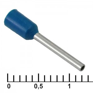 Наконечник на кабель DN00510 blue (1x10mm) RUICHI