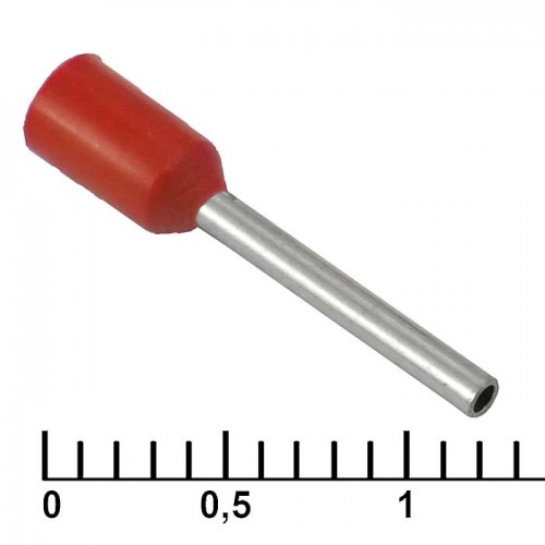 Наконечник на кабель DN00510 red (1x10mm) RUICHI