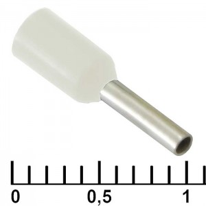 Наконечник на кабель DN00706 white (1.2x6mm) RUICHI