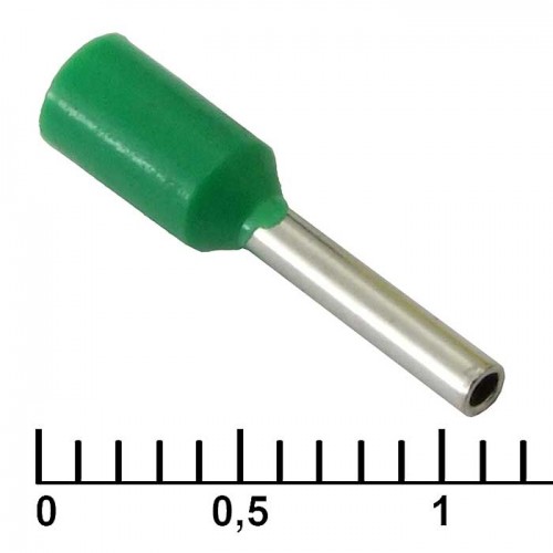 Наконечник на кабель DN00708 green (1.2x8mm) RUICHI