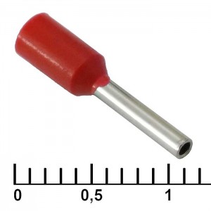 Наконечник на кабель DN00708 red (1.2x8mm) RUICHI