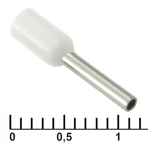 Наконечник на кабель DN00708 white (1.2x8mm) RUICHI