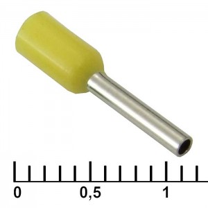 Наконечник на кабель DN00708 yellow (1.2x8mm) RUICHI