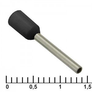 Наконечник на кабель DN00712 black (1.2x12mm) RUICHI