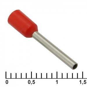 Наконечник на кабель DN00712 red (1.2x12mm) RUICHI