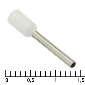 Наконечник на кабель DN00712 white (1.2x12mm) RUICHI