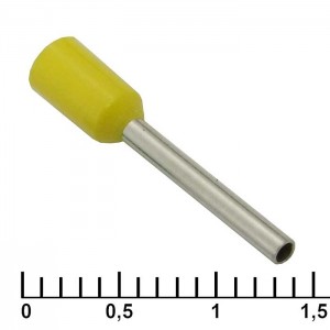 Наконечник на кабель DN00712 yellow (1.2x12mm) RUICHI