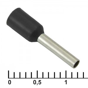 Наконечник на кабель DN01008 black (1.4x8mm) RUICHI