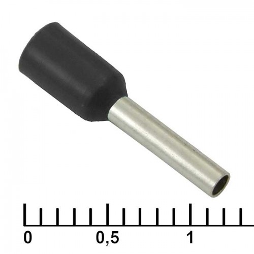 Наконечник на кабель DN01008 black (1.4x8mm) RUICHI