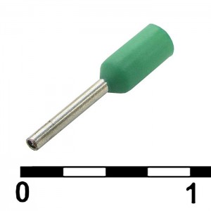 Наконечник на кабель DN00206 green (0.75x6mm) RUICHI