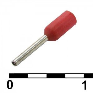 Наконечник на кабель DN00206 red (0.75x6mm) RUICHI