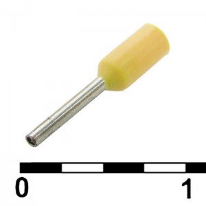 Наконечник на кабель DN00206 yellow (0.75x6mm) RUICHI