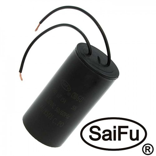 Пусковой конденсатор CBB60 20uF 630V WIRE (SAIFU) SAIFU