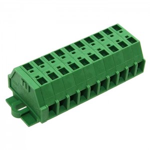 Клеммник нажимной SH331-5.0-10P1 (green) SANHE