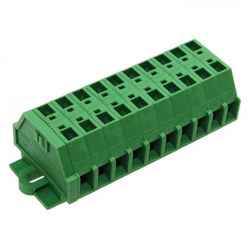 Клеммник нажимной SH331-5.0-10P1 (green) SANHE