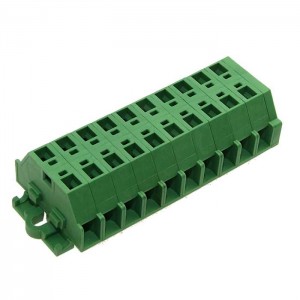 Клеммник нажимной SH331-6.0-10P1 (green) SANHE