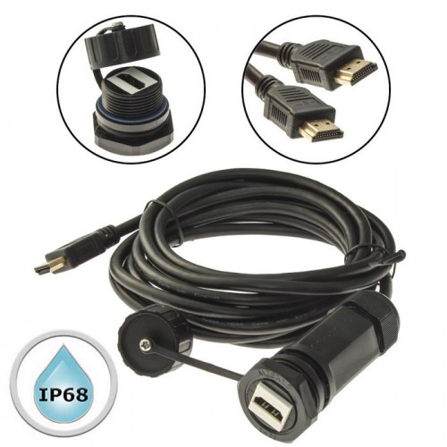 Герметичный разъем M25HDMIZ1 -2.0G-1.5M RUICHI