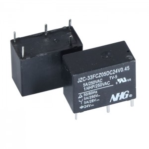 Электромагнитное реле JZC-33F-C-Z-5-DC24V-0.45 FORWARD FORWARD