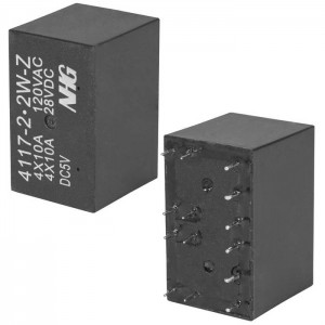 Электромагнитное реле 4117-2-2W-Z-10A-5VDC-1.0 FORWARD
