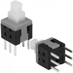 Миниатюрная кнопка PB22E06 с фиксацией 6x6x10 mm RUICHI
