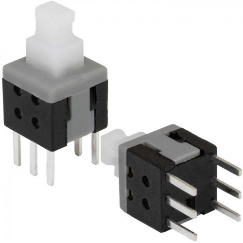 Миниатюрная кнопка PB22E06 с фиксацией 6x6x10 mm RUICHI