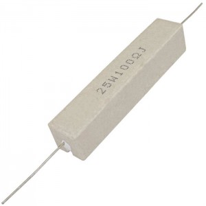 Мощный постоянный резистор RX27-1 100 Ом 25W 5% / SQP25 RUICHI