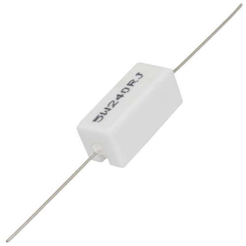 Мощный постоянный резистор RX27-1 240 Ом 5W 5% / SQP5 RUICHI
