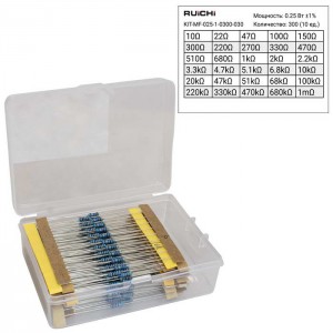 Постоянный резистор до 2 вт KIT-MF-025-1-0300-030 RUICHI