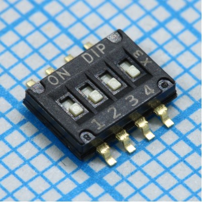 Движковый переключатель DHN-04F-V-T/R DPT